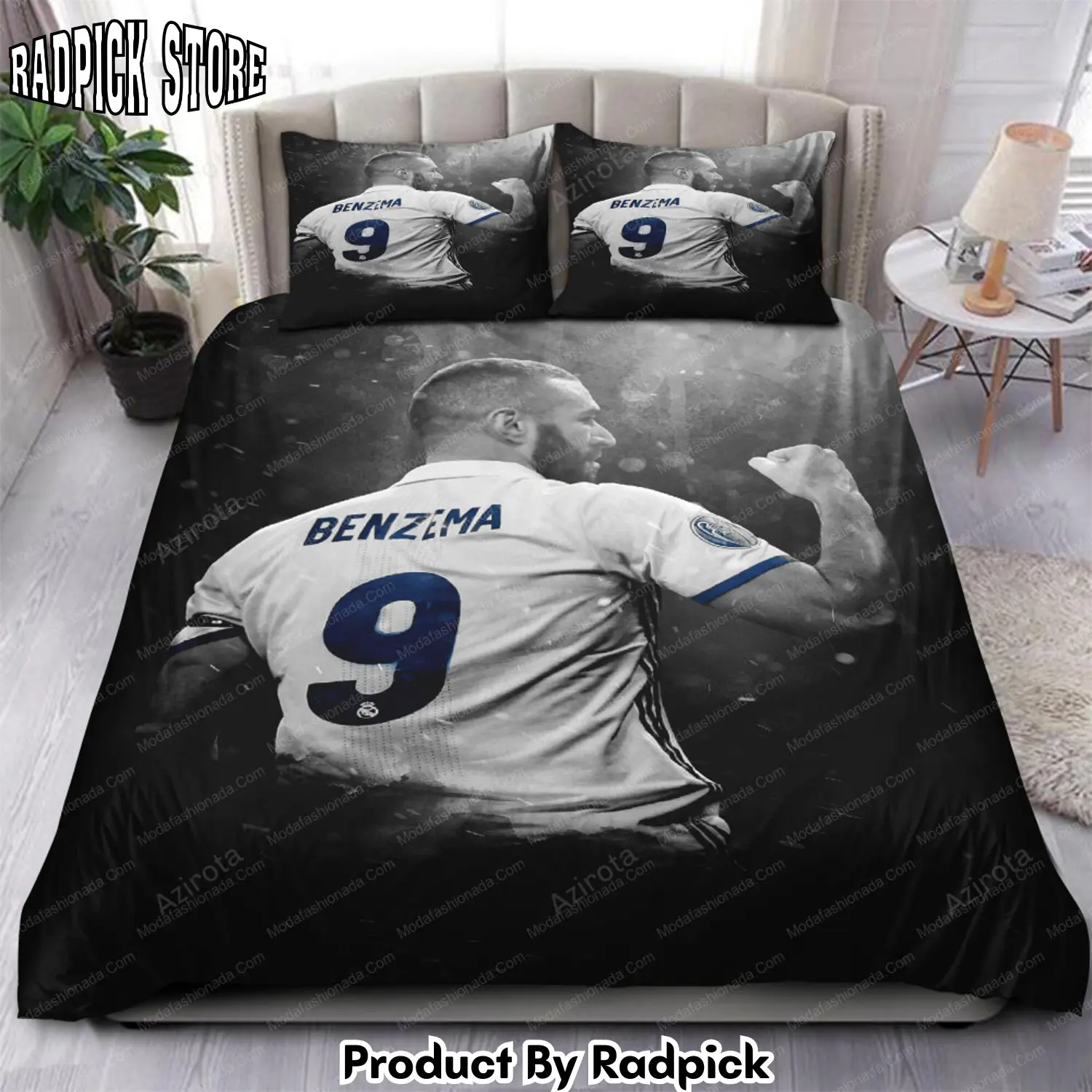 Radpick benzema legend real madrid laliga 11 bedding sets rp3278395